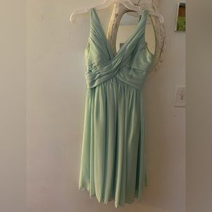 Bill Levkoff size 4 mint green knee length bridesmaids dress